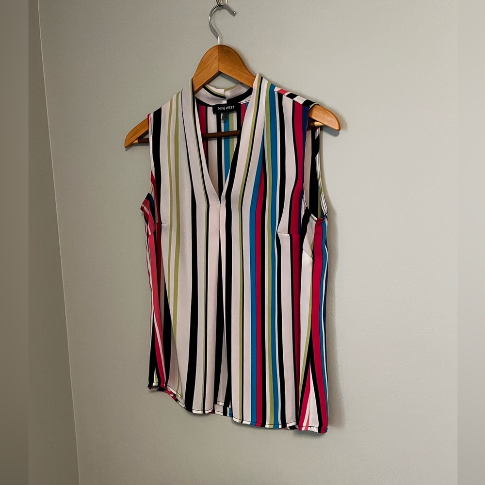 Striped tank top blouse